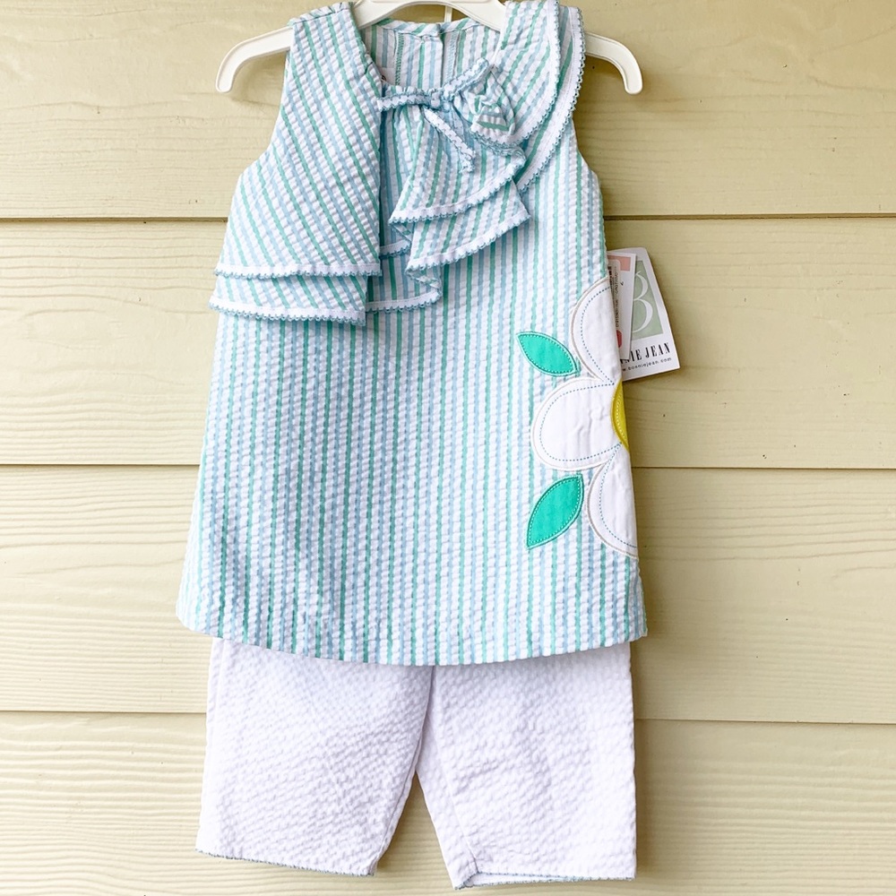 🆕Bonnie Jean Seersucker 2pc pants Set